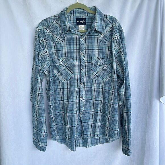 Wrangler Western men’s Long sleeve shirt Button down sz Large - Picture 1 of 6